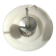40s/50s pendant light in frosted glass and chrome