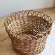 Cache-pot vintage rotin tressé – Accessoire plante d'intérieur