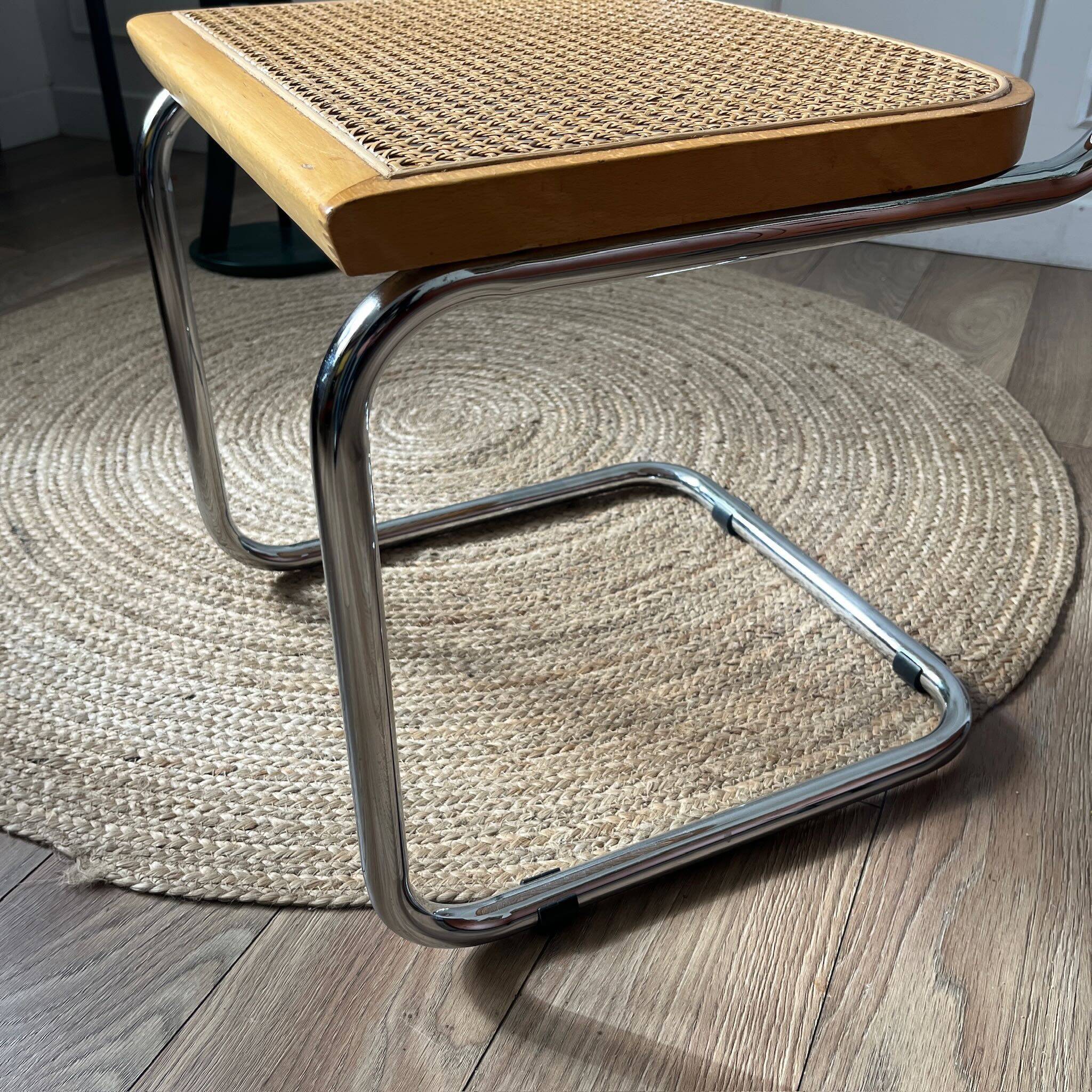 Breuer chair in light wood and cane