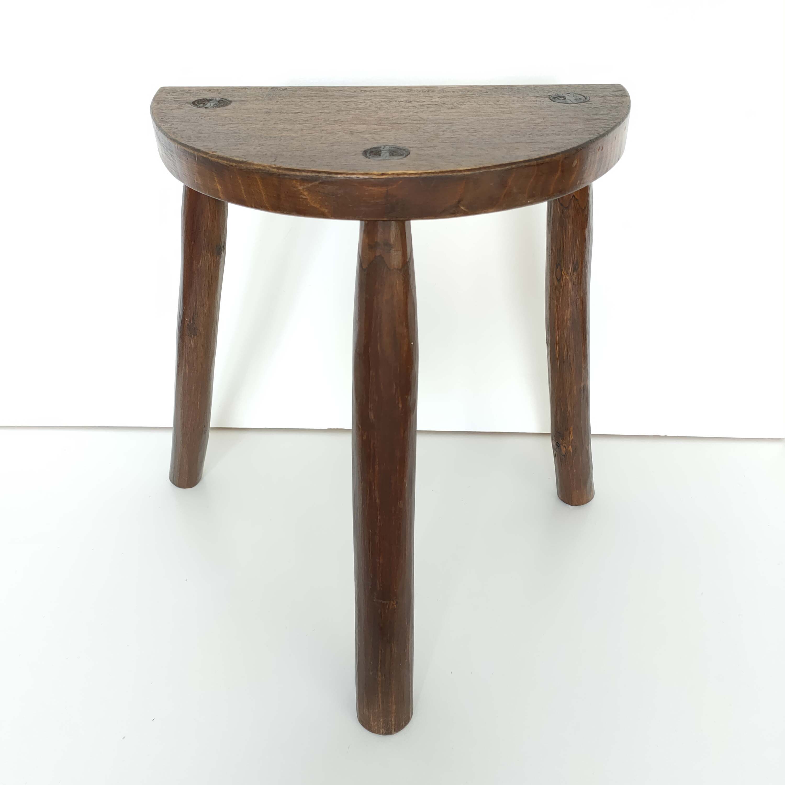 Tripod wood stool