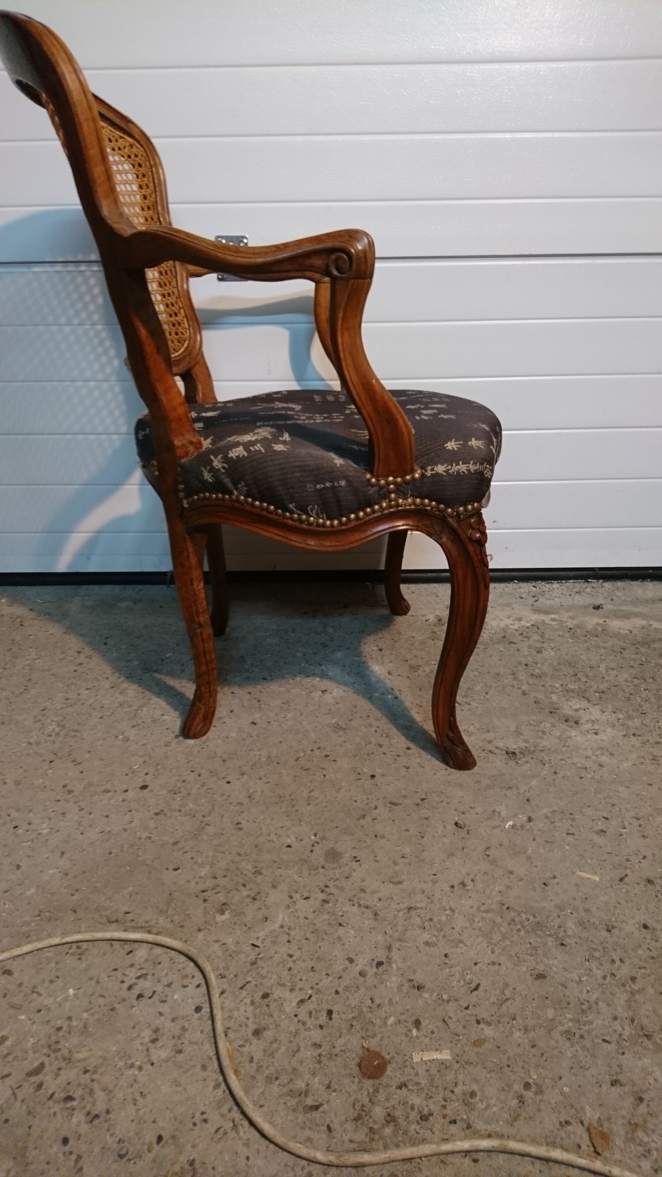 Louis XV period office armchair