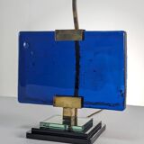 Pair of table lamps by Pietro Chiesa for Fontana Arte in glass and brass