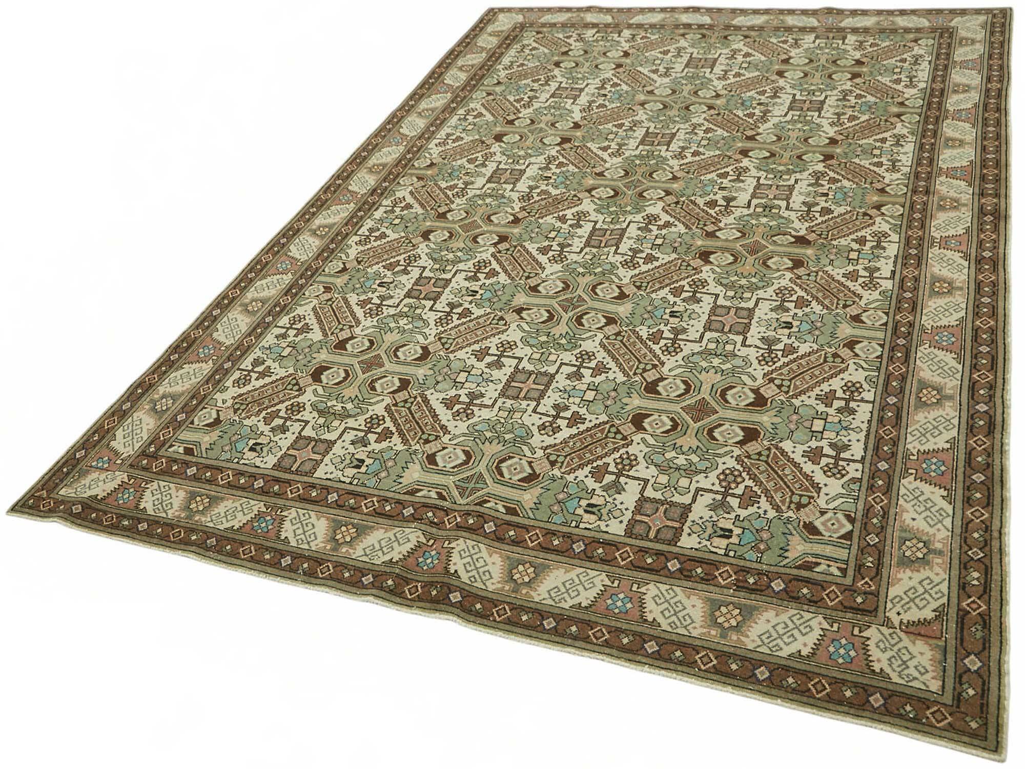 Turkish Wool Vintage Kayseri Rug 190 cm x 288 cm