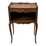 Louis XV style cherry wood bedside table from the 1950s