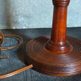 Art-deco lamp foot in solid wood turned 40s