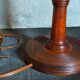 Art-deco lamp foot in solid wood turned 40s