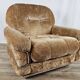 Fauteuil années 70 en tissu et acier