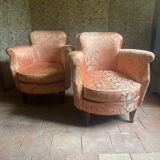 Pair of toad armchairs