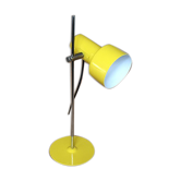 Yellow-lace-sheet metal table lamp