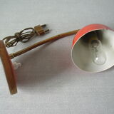Old flexible articulated bedside desk lamp 1960s/70s in retro decorative metal