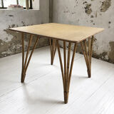 Vintage rattan meal table