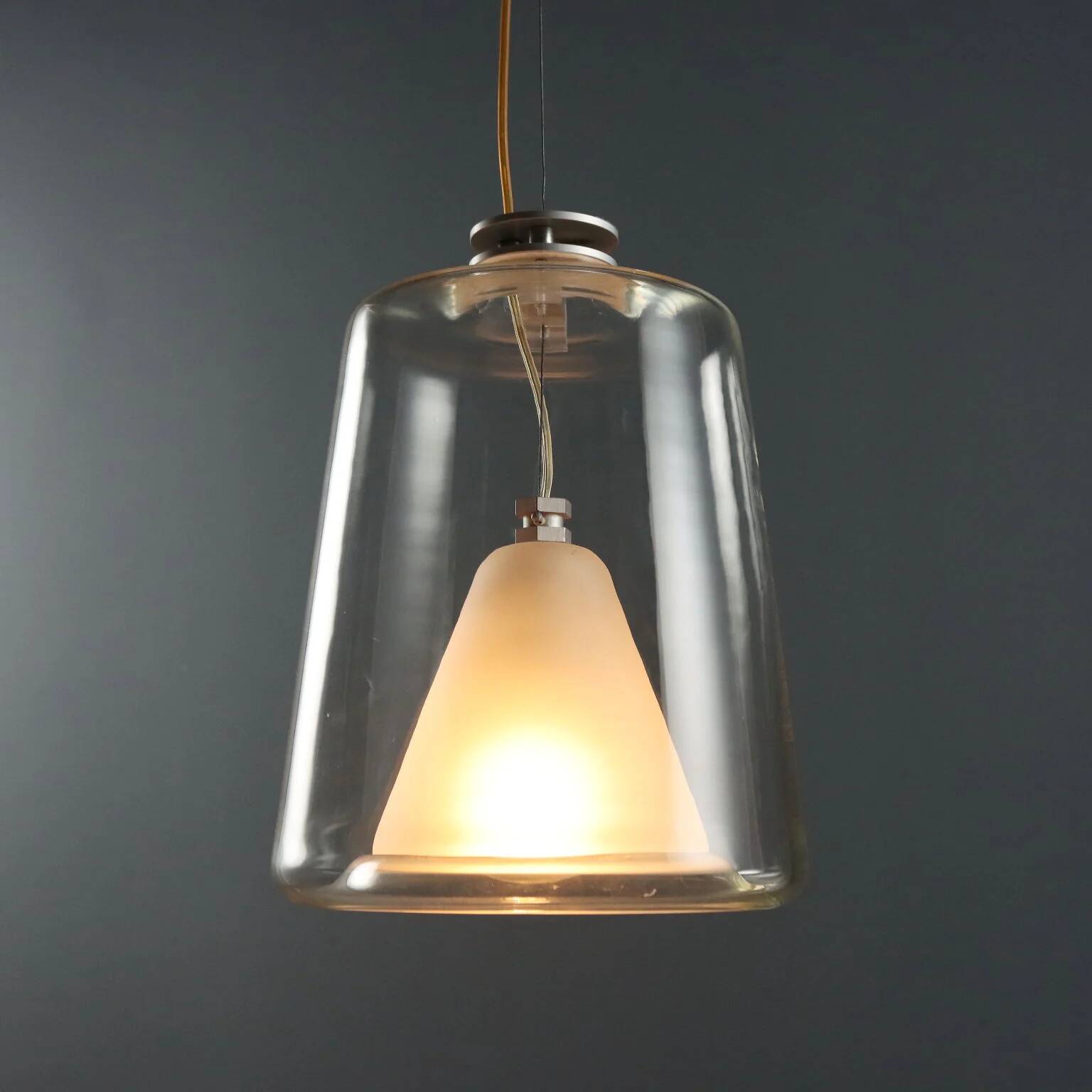 Vintage lamp Oluce Lanternina design by Laudani and Romanelli from the 2000s.
