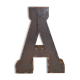 Lettre industrielle en fer "A"