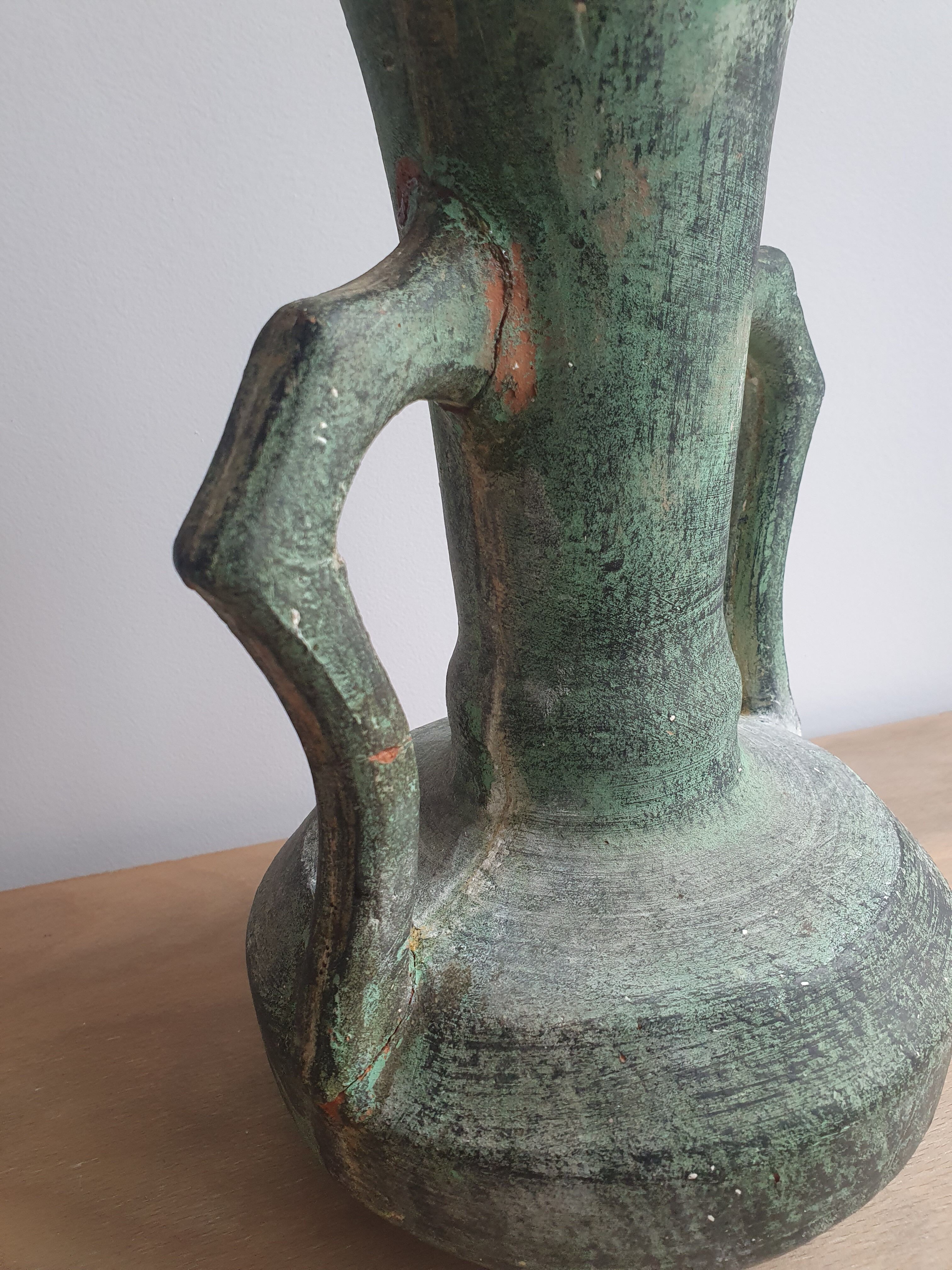 Ancient terracotta vase jar