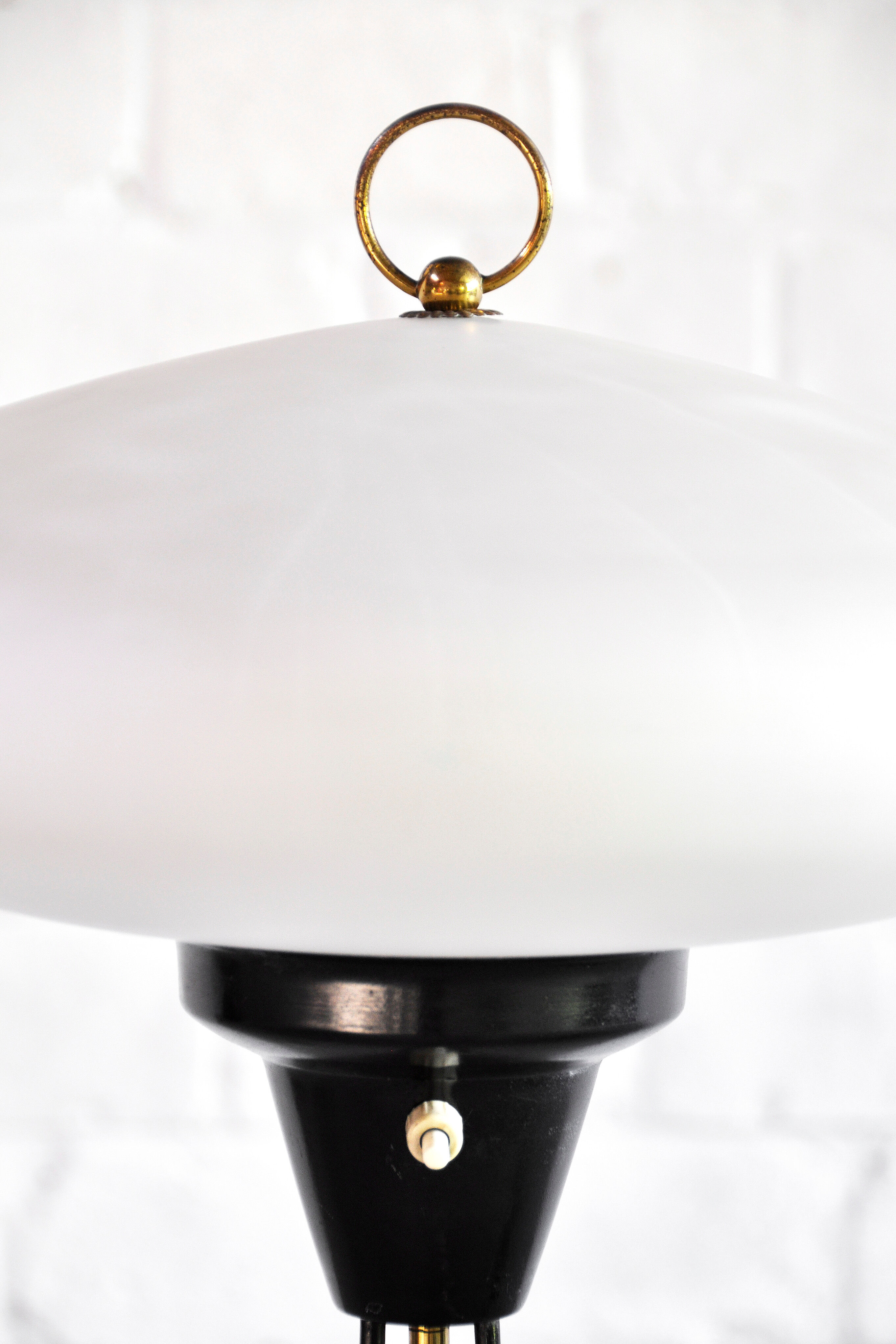 Italian tripod ufo floor lamp from stilnovo, 1950