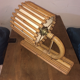 Vintage rattan wall lamp