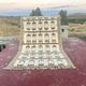 Moroccan Berber rug in cream and camel 250x200 cm – geometric patterns