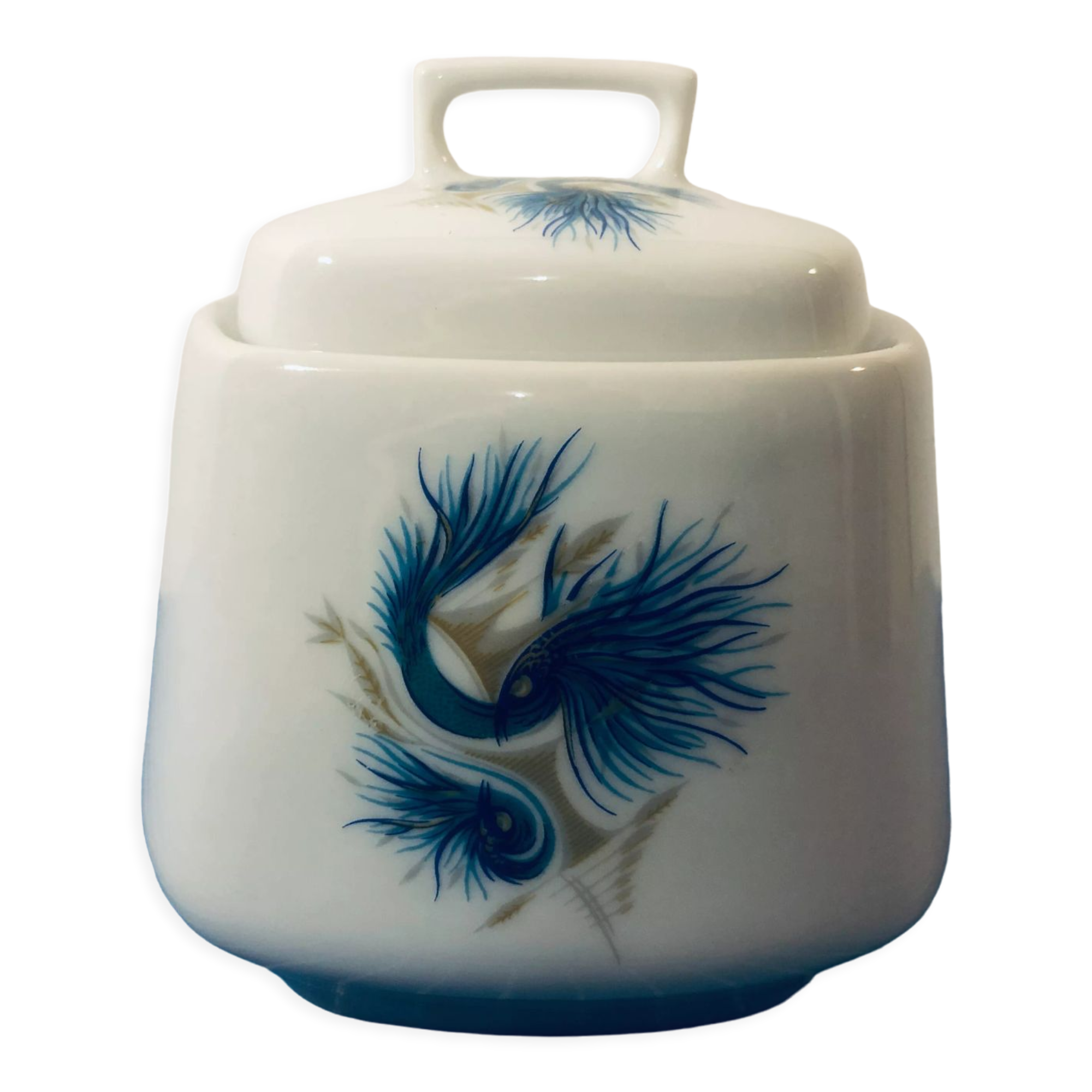 Signed porcelain sweet pot - Art Nouveau