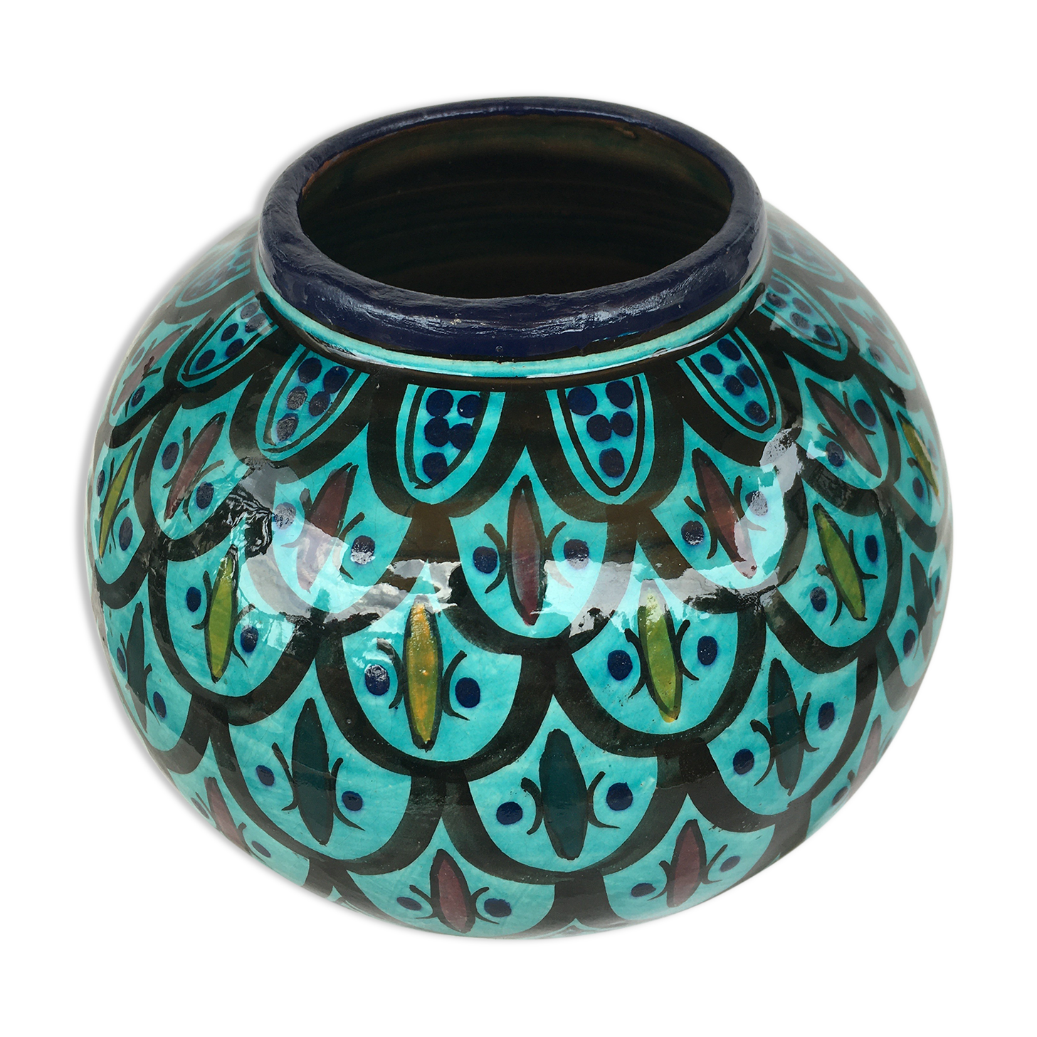 Moroccan ceramic vase