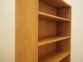 Danish ash veneer bookcase with adjustable shelves, 1970s