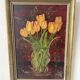 Painting yellow tulip flowers