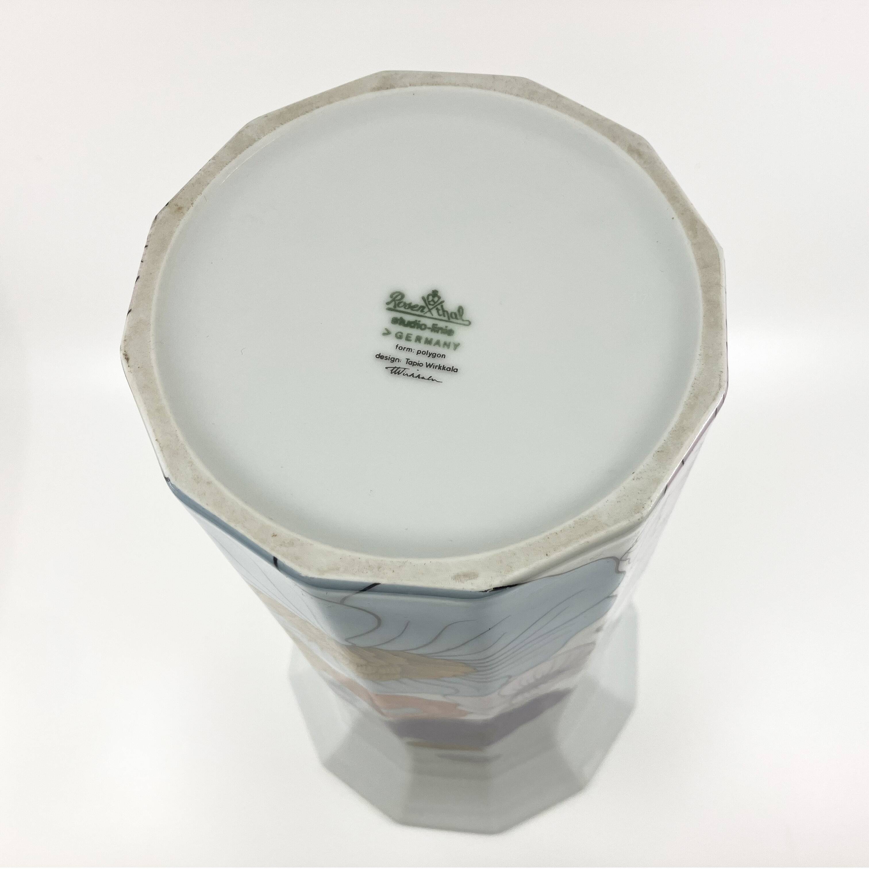 Large porcelain vase • Rosenthal • Tapio Wirkkala • Germany 1979