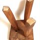 Brutalist tripod stool from the 1960s.