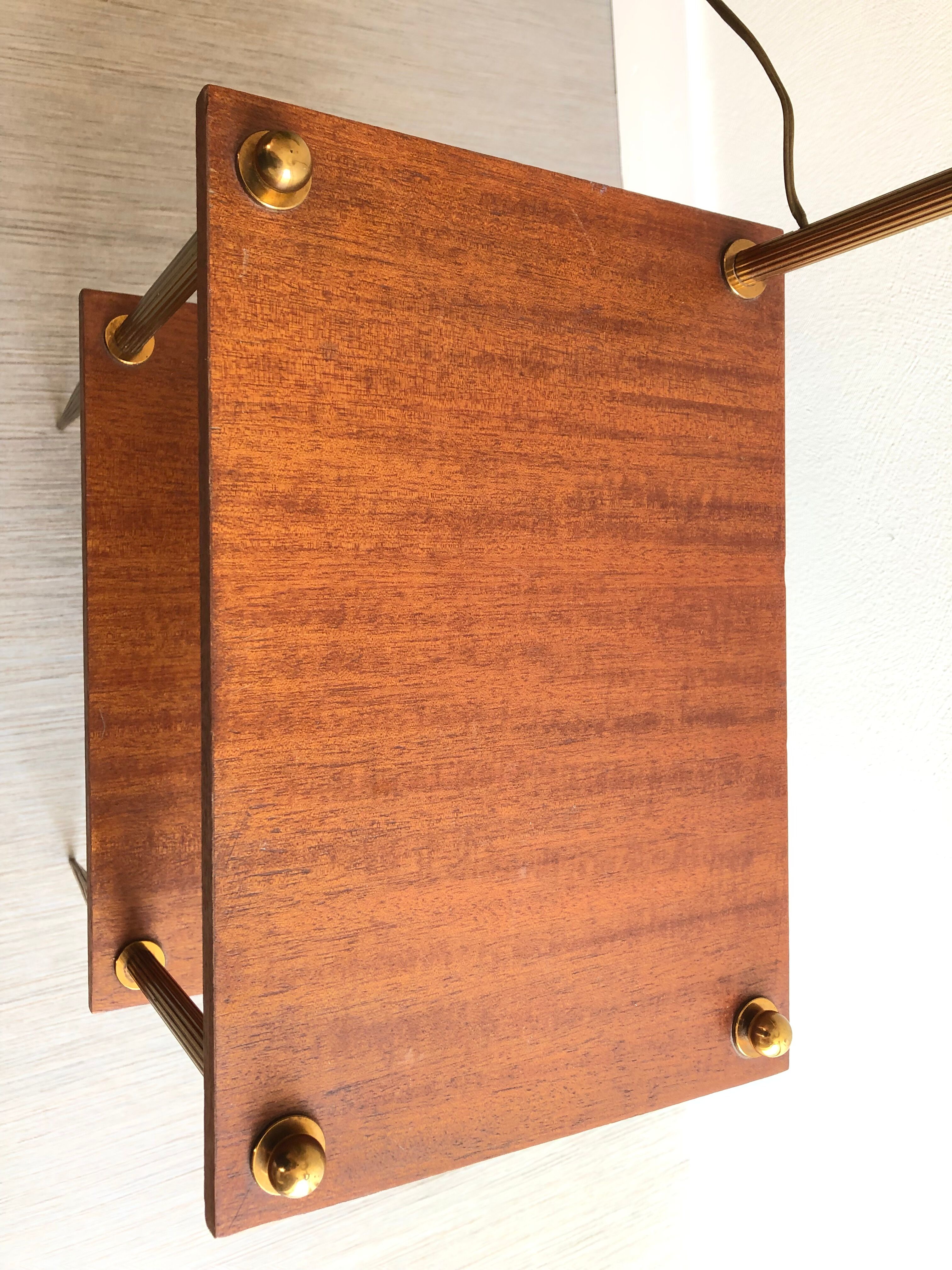 Vintage brass reading light