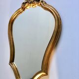 Mirror rocked carved and gilded wood 30x45cm