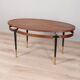 Table basse vintage en bois des années 60, design italien