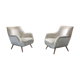 Pair of armchair organic club of the 59/60 Chair beige