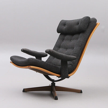 Mid-century swivel armchair by Gote Mobler, 1960s