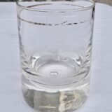 Set of 5 whisky glasses with golden edging, 1930s