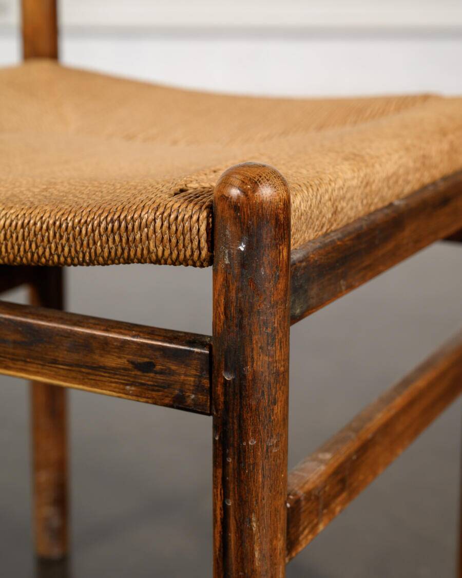Set of 5 rope chairs