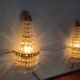 Pair of vintage Presiosa crystal wall lights