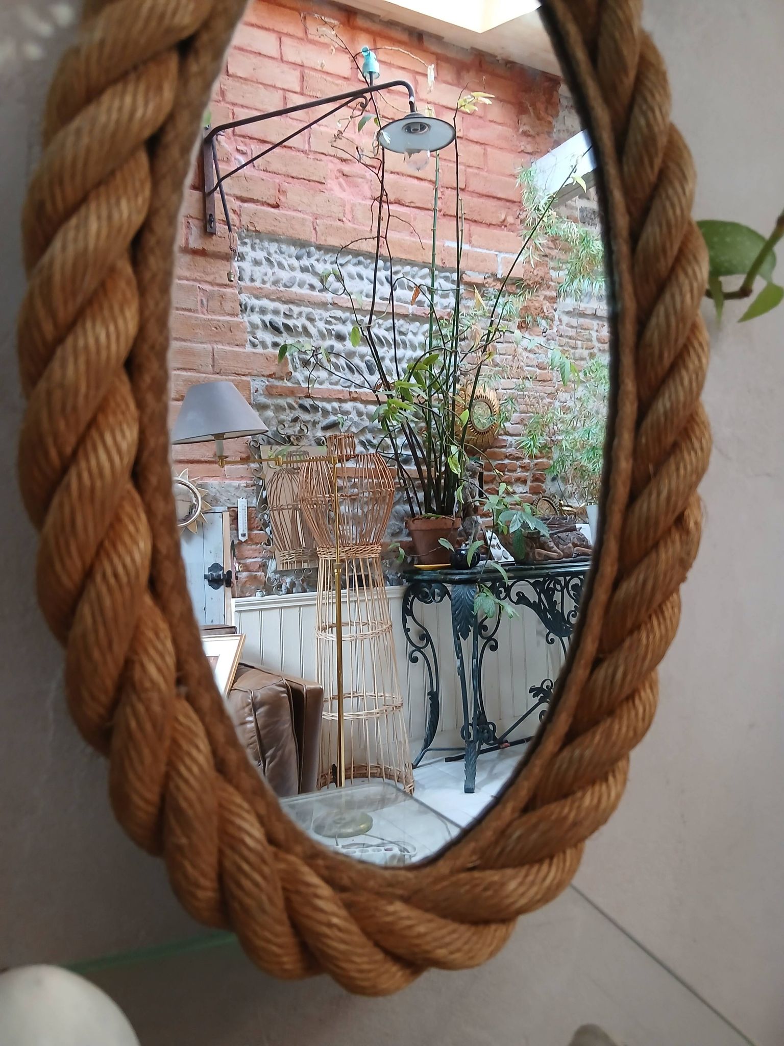 Miroir ovale Audoux et Minet