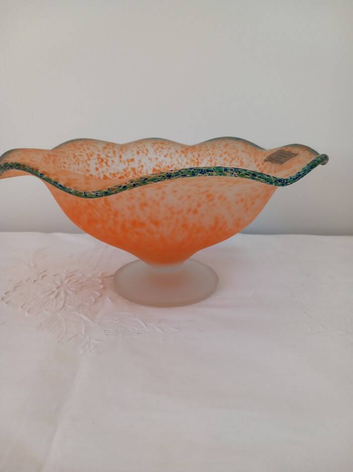Handcrafted glass cup
