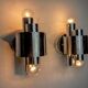 Pair of wall lights from Sciolari, chrome-plated metal, Italy, 1970