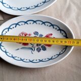 Earthenware dishes from Digoin Sarreguemines Cannes model