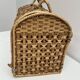 Cage Cat carrier basket in wicker/rattan, vintage