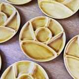 Set of 9 Gien compartment plates