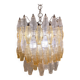 Mid-Century Murano Glass Chandelier "Polyhedr" by Carlo Scarpa for Venini, Italy, 1960s