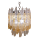 Mid-Century Murano Glass Chandelier "Polyhedr" by Carlo Scarpa for Venini, Italy, 1960s