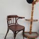 Office chair signed Baumann bistro style curved wood - 1930s