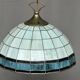 Tiffany-style pendant lamp.