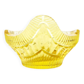 Jardinière Art Déco, cristal citron, conçue par R. Hlousek, Moser, Tchécoslovaquie, années 1930.