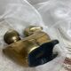 Brass swan-shaped candlestick