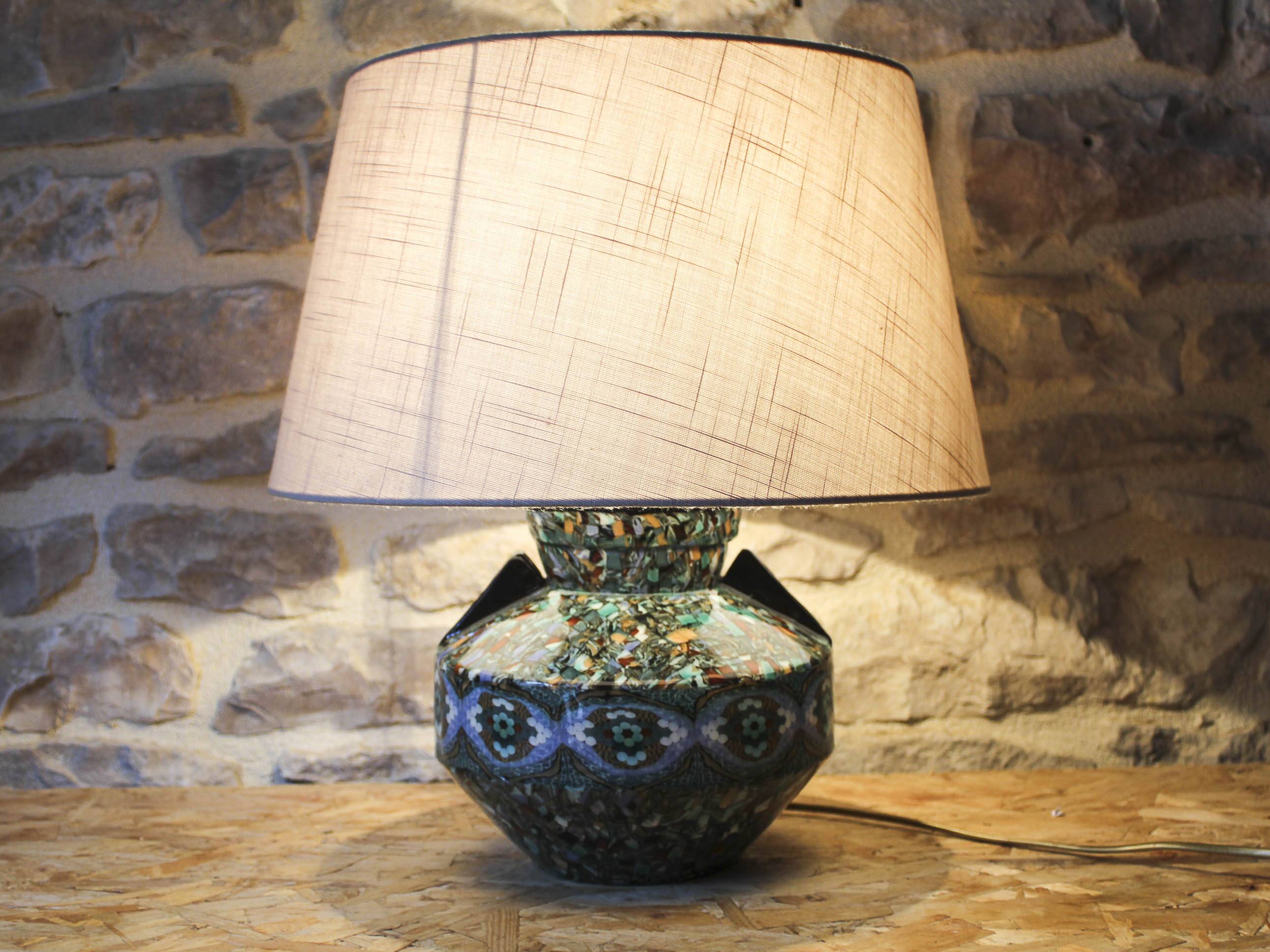 Gerbino Vallauris ceramic lamp base