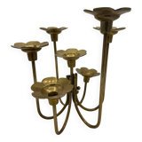 Bougeoir chandelier 7  branches fleurs