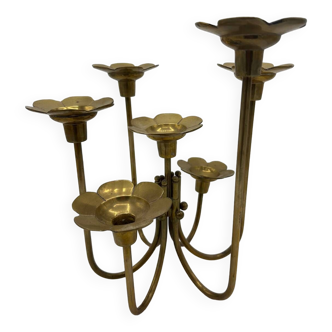 Candlestick candle holder 7 branches flowers